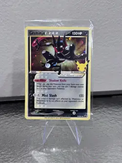Pokemon TCG Greninja Gold Star SWSH144 Black Star Promo NM/M Sealed - Image 1
