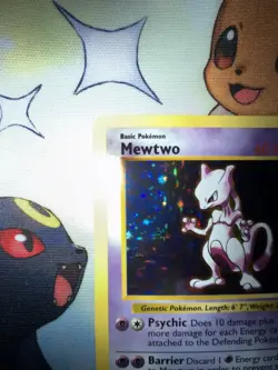 Mewtwo 010/102 Base Set Shadowless Holo GEM MINT CONDITION Pokemon WOTC Vintage - Image 2