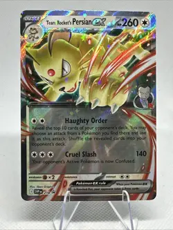 Pokemon TCG Team Rockets Persian Ex 218 SV Black Star Promo - Image 1