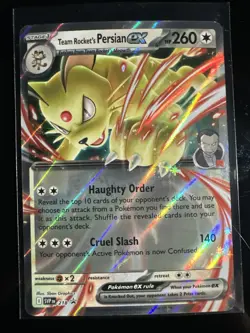Pokemon TCG Team Rockets Persian Ex 218 SV Black Star Promos NM Condition - Image 1