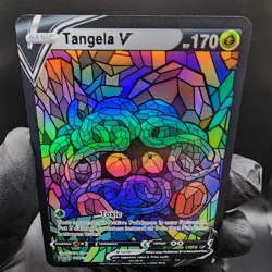 Pokemon Tangela Stain Glass Custom Made Fan Art Holo - Image 2