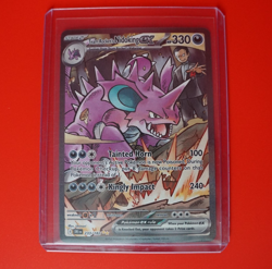 Pokemon TCG Team Rocket's Nidoking ex 233/182 Sv10: Destined Rivals SIR Holo - Image 1