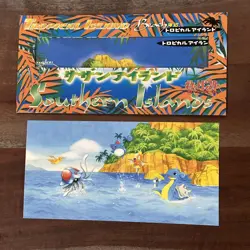 1999 Pokemon TCG Southern Islands Collection Postcard "Sea" Artwork RARE - Image 1