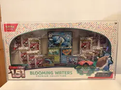 Pokemon Blooming Waters Premium Collection Scarlet & Violet 151 w Acrylic Case - Image 1