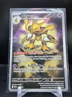 CZ477 - Pokemon Mega Evolution ETB Alakazam 009 Black Star Promo NM - Image 1