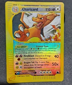 2003 Pokemon TCG Charizard Crystal Skyridge Reverse Holo 146/144 - Image 2