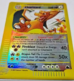 2003 Pokemon TCG Charizard Crystal Skyridge Reverse Holo 146/144 - Image 3