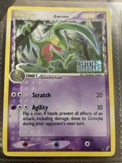 Grovyle 19/100 Stamped Holo Rare Vintage Pokemon EX Crystal Guardians LP/NM - Image 1