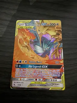 Pokemon TCG Moltres & Zapdos & Articuno GX 44/68 Hidden fates MT/NM Ungraded - Image 1
