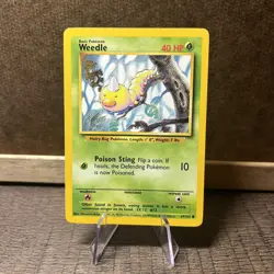 Pokemon TCG - Weedle 69/102 - Common Unlimited - Base Set Unlimited - Image 1