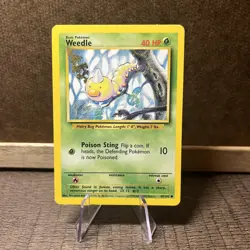 Pokemon TCG - Weedle 69/102 - Common Unlimited - Base Set Unlimited - Image 3