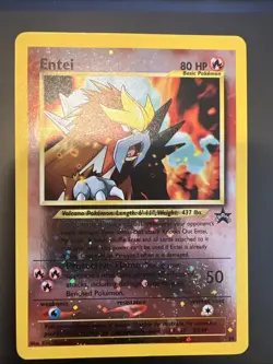 Pokemon TCG Entei Wizards Black Star Promos 34 Holo Promo Promo LP - Image 1