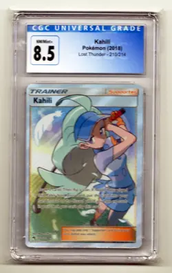 Pokemon TCG Kahili Sun & Moon-Lost Thunder 210/214 Holo Full Art CGC 8.5 NM/Mint - Image 1