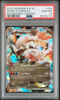 2012 Pokemon Boundaries Crossed White Kyurem EX #103 PSA 10 GEM MINT - Image 1