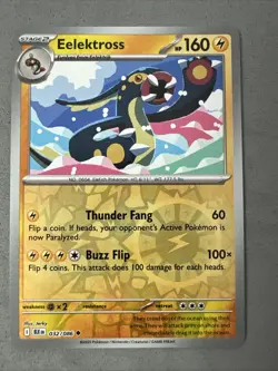 Pokemon TCG * SV Black Bolt 032/086 Eelektross Uncommon* REVERSE HOLO * FRESH PK - Image 1