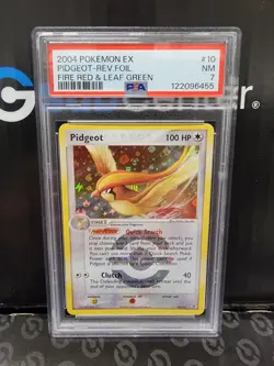 Pokemon Fire Red & Leaf Green Pidgeot 10/112 Reverse Holo Psa 7 - Image 1