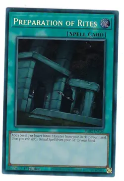 Preparation of Rites x1 RA02-EN056 Secret Rare Yugioh - Image 1