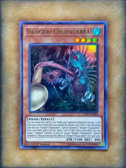Yugioh Danger! Chupacabra! CYHO-EN084 Ultra Rare 1st Ed NM - Image 1