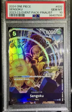 2024 One Piece Sengoku P-032 Championship Finalist Promo PSA 10 | Foil Textured - Image 2