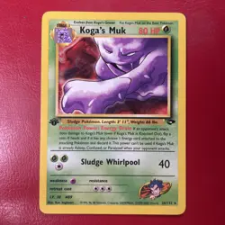 Koga's Muk 26/132 Gym Challenge Regular First Edition Pokemon Card - Image 1