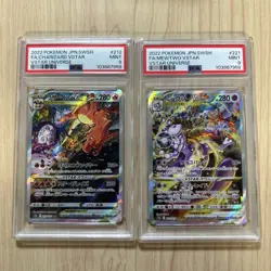 PSA 9 Charizard 212/172 Mewtwo 221/172 SAR VSTAR Universe Pokemon Card JPN MINT - Image 1