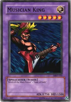 Yugioh Musician King Card MRD-103 1996 Trading Card Game - Image 1