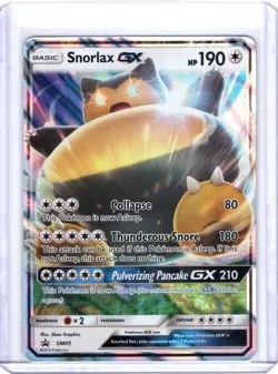 Snorlax GX - SM05 - Black Star Promo - Pokemon Card - NM/M - Image 1
