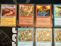 Magic The Gathering MTG Urza's Saga 8x Card Lot - Fault Line, Bedlam, Arcane Lab - Image 2