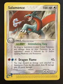 Salamence 19/97 2003 EX Dragon Pokemon Card Nintendo e-Series Non Holo Rare LP - Image 1