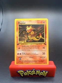 Magmar 39/62 - 1st Edition - Fossil Pokemon Card - LP Uncommon - Image 1