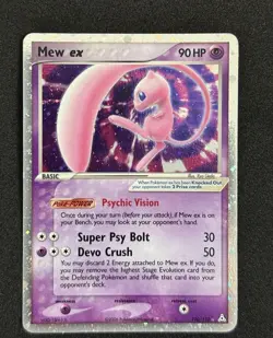Pokemon TCG Mew EX Holon Phantoms Holo Ultra Rare Card 100/110 Double Swirl! - Image 1
