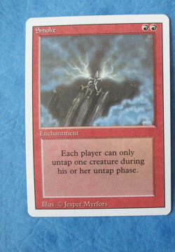 MTG Magic the Gathering SMOKE REVISED 3RD THIRD EDITION LP (a) ACTUAL PICTURES - Image 1