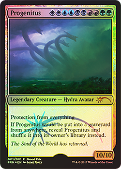 Progenitus (Grand Prix) FOIL Promo HEAVILY PLD Creature Special CARD ABUGames - Image 1
