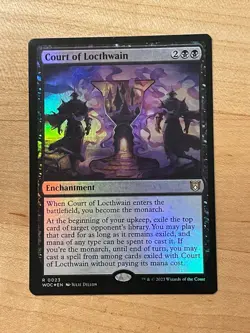 MTG NM Court of Locthwain Foil [Wilds of Eldraine Commander] - Image 1