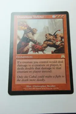 MTG Gratuitous Violence x1- -Onslaught-Lightly Played - Image 1