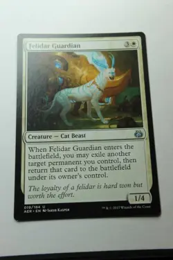 MTG Felidar Guardian x1- -Aether Revolt-Lightly Played - Image 1