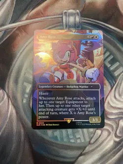 Amy Rose Foil Sonic The Hedgehog Secret Lair Never Played! - Image 1