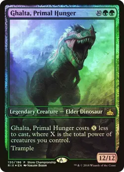 Ghalta, Primal Hunger Foil Store Championship Promo NM MTG - Image 1