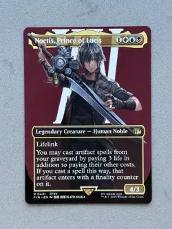Noctis, Prince of Lucis (Borderless) R 0401 Regular MTG Final Fantasy FIN - NM - Image 1