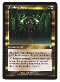 Magic The Gathering MTG - Invasion INV 2000 - #278 Sterling Grove NM x3 LOT2 - Image 1