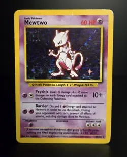 Pokemon TCG - MEWTWO - 56/102 - HOLO - RARE - UNLIMITED - BASE SET 1999 - HP/MP - Image 1