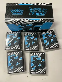 Pokemon TCG: Black Bolt ETB Zekrom Sleeves 65ct - Image 1
