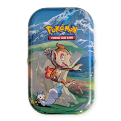 Sinnoh Stars Pokemon Storage Tin: Chimchar and Pachirisu (empty) - Image 1