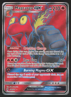 Magcargo GX Full Art 198/214 Ultra Rare Pokemon TCG SM - Lost Thunder NM - Image 1