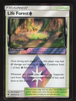 Life Forest 180/214 Prism Rare Pokemon TCG SM Lost Thunder LP - Image 1