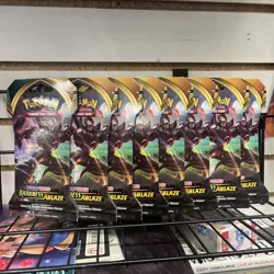 8 Count Pokemon TCG Sword & Shield Darkness Ablaze Sleeved Booster Packs - Image 1