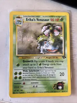 2000 Gym Challenge Erika's Venusaur 4/132 Holo Pokemon TCG - Image 2