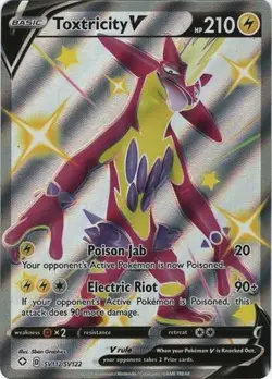 Toxtricity V - SV112/SV122 Shining Fates FULL ART SHINY Pokemon - NM/MINT - Image 1