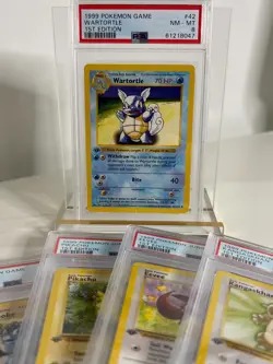 1999 Pokemon Base Set Shadowless 1st Edition Wartortle PSA 8 NM-MT 42/102 Eng - Image 4
