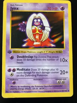 Pokemon 1st Edition Shadowless Jynx 31/102 Base Set Very Good/Excellent Cond. - Image 1